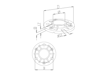 Bases Plates - Model 1100 CAD Drawing
